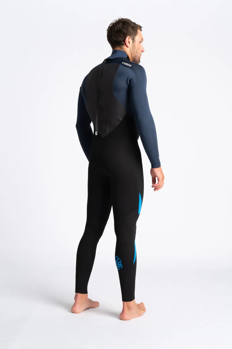 C-Skins Mens Legend 3/2 Back Zip Wetsuit Black/Bluestone-1