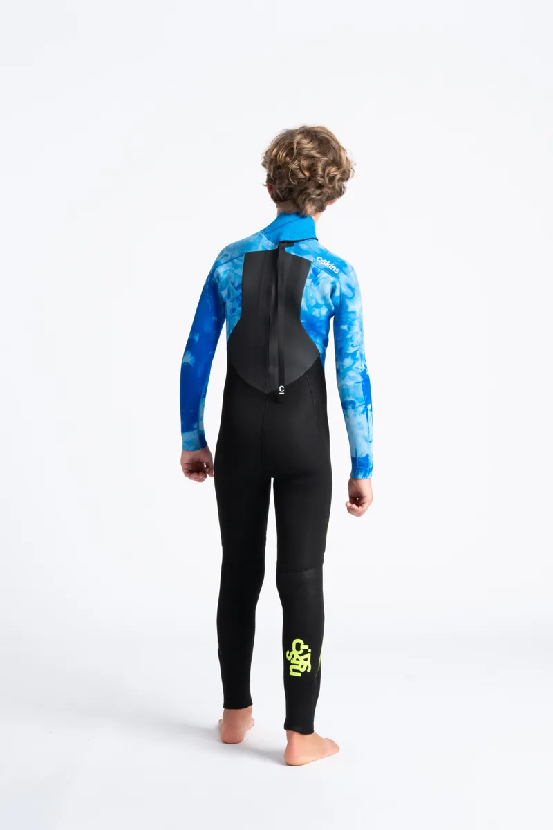 C-Skins Junior Legend 4/3 Back Zip Wetsuit Black/Blue-1