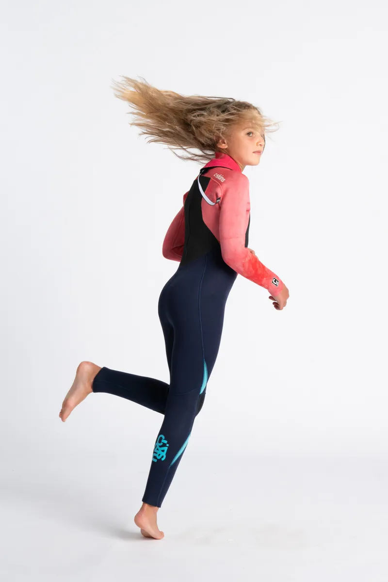 C-Skins Junior Legend 4/3 Back Zip Wetsuit Slate/Coral-4