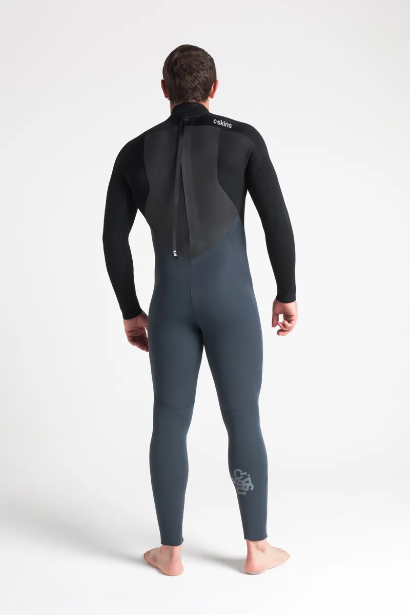 C-Skins Mens Legend 5/4 Back Zip Wetsuit Graphite/Black-1
