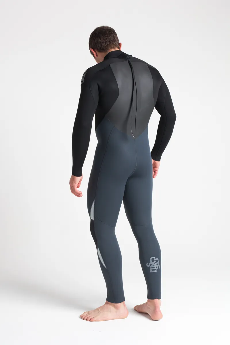 C-Skins Mens Legend 5/4 Back Zip Wetsuit Graphite/Black-4