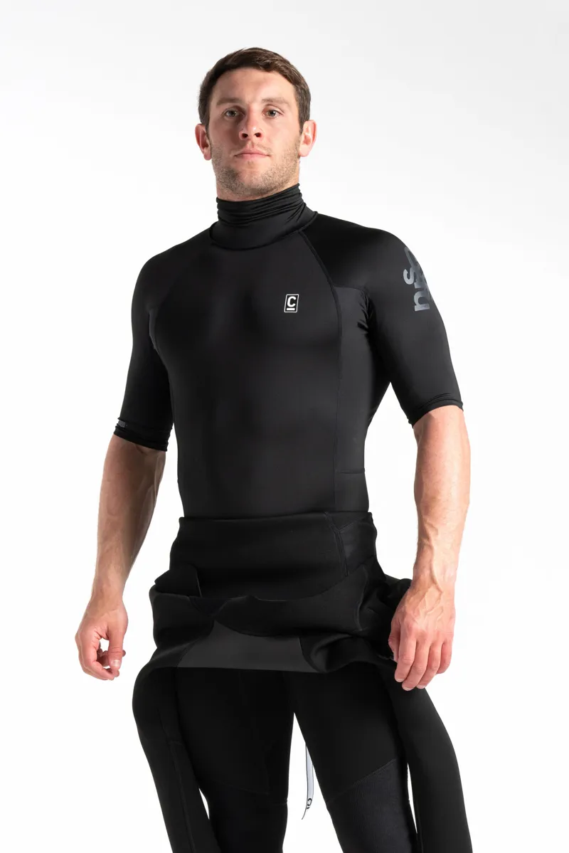 C-SKINS MENS SHORT SLEEVE UV RASH VEST BLACK