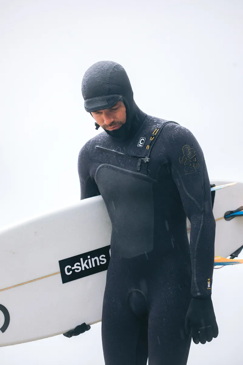 C-Skins Mens Wired 5/4 Hooded 2024 Wetsuit-4