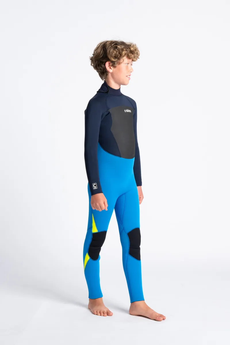 C-Skins Junior Legend 4/3 Back Zip Wetsuit Cyan/Slate-3