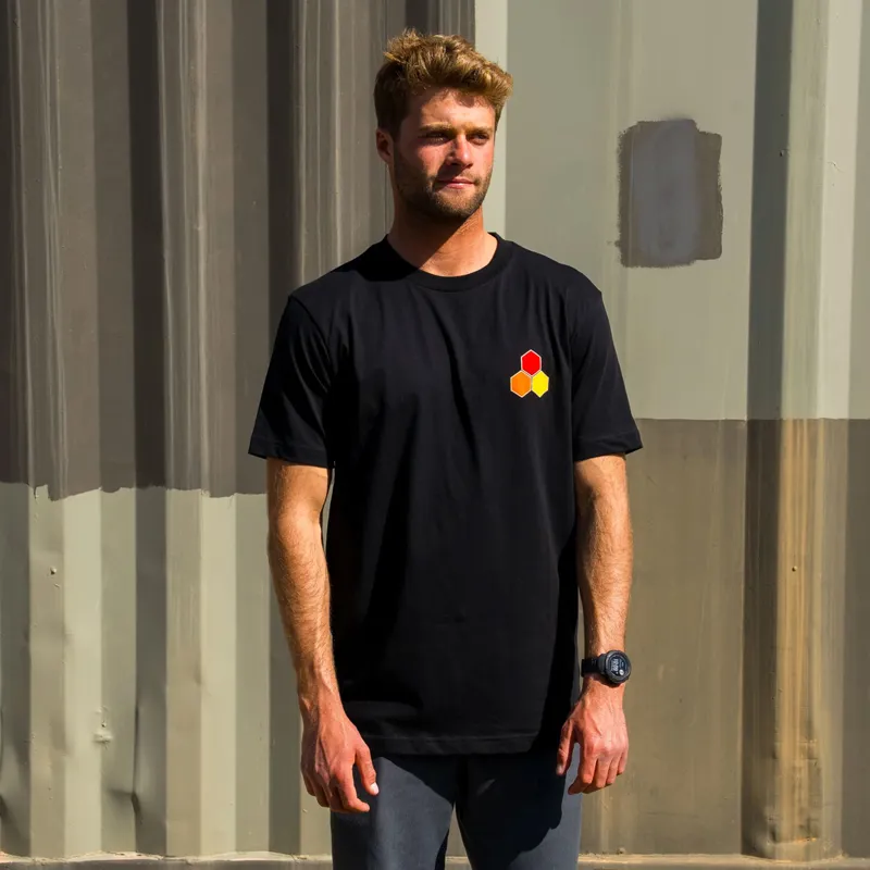 Channel Islands Classic Hex Tee Black Cloud-3