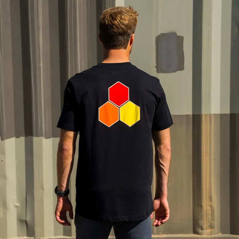 Channel Islands Classic Hex Tee Black Cloud-2