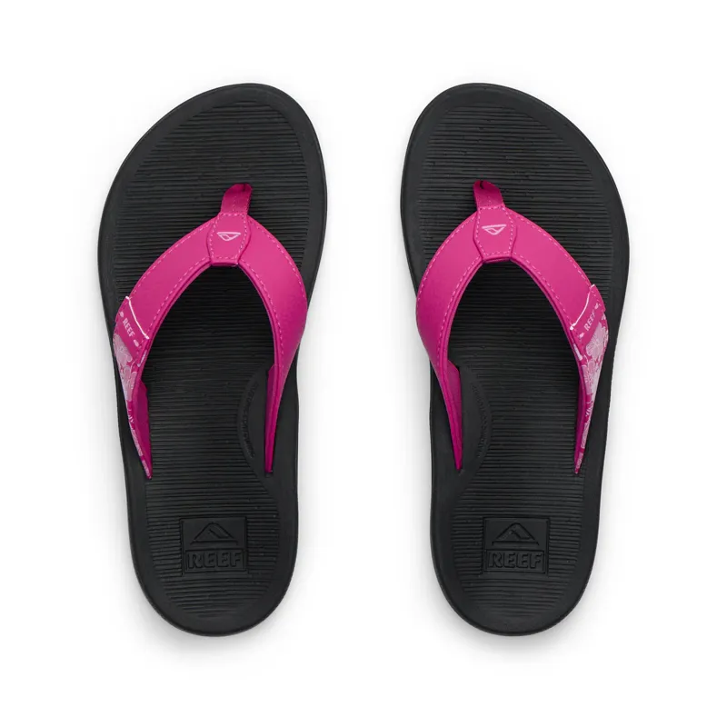 Reef Womens Santa Ana Fuchsia Flip Flops-2