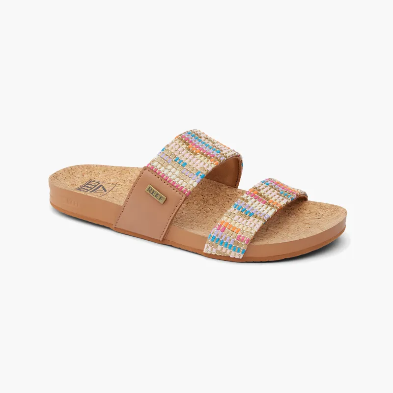 Reef Womens Cushion Vista Beachy Woven Flip Flops