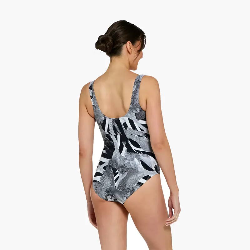 Zoggs Ecofeel Scoopback Silverlined Swim Suit Sea Skin-1