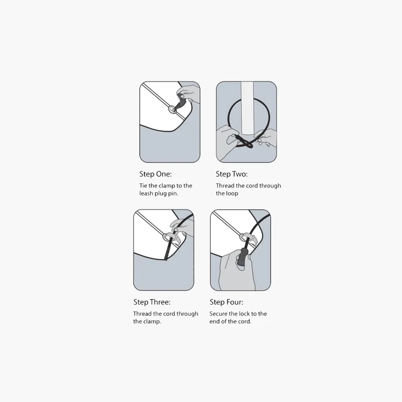 FCS Boardlock Travel Surfboard Lock-1