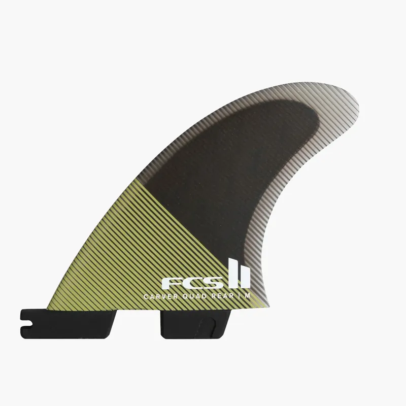 FCS II Carver PC Quad Rear Fins Eucalyptus Medium