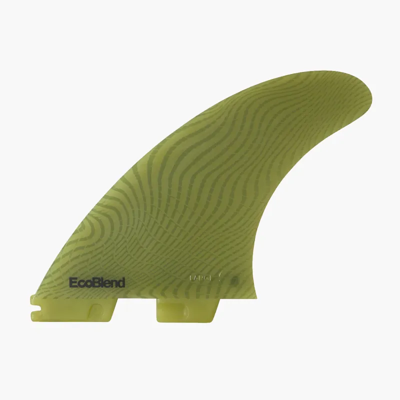 FCS II Carver Neo Glass Ecoblend Tri-Quad Fins Eucalyptus Large-1