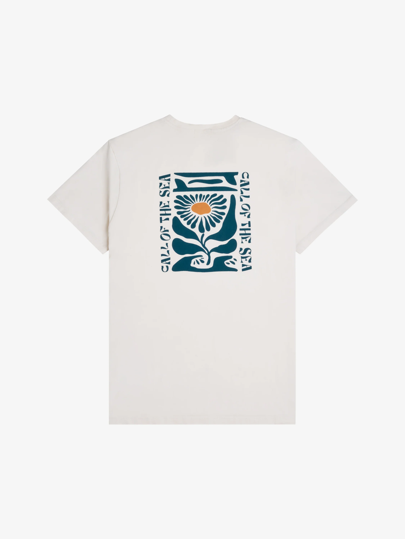 Call Of The Sea Tee Flower Beige Tee