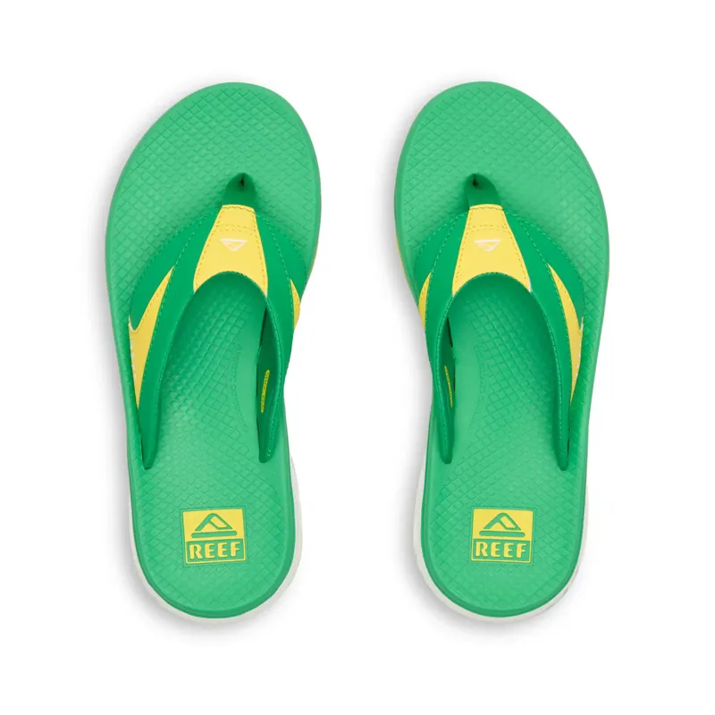 Reef Fanning+ Green/Yellow Flip Flops-1