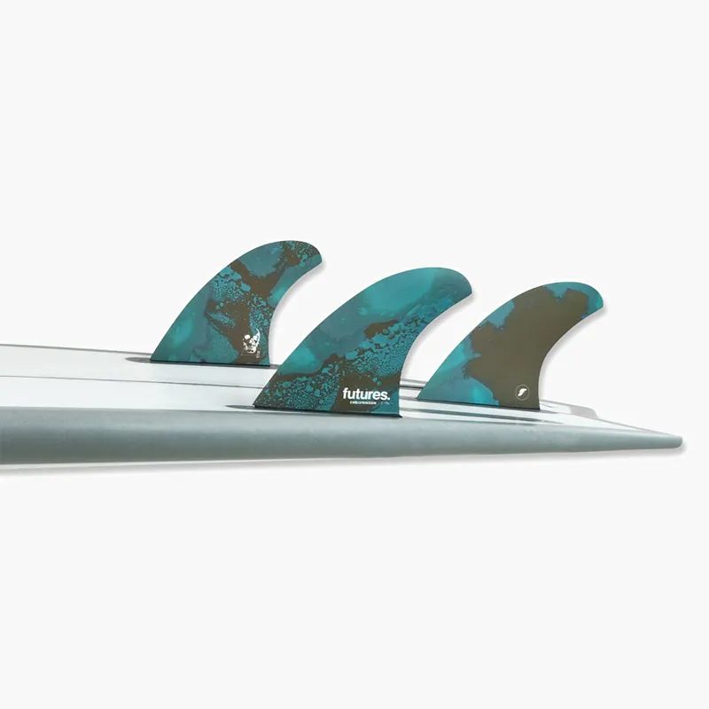 Futures Christenson HoneyComb 5-Fin Blue/Brown-1