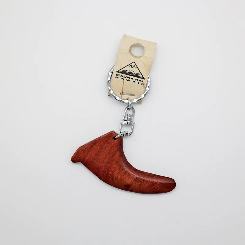 Hawaii Keyring Fin Wooden