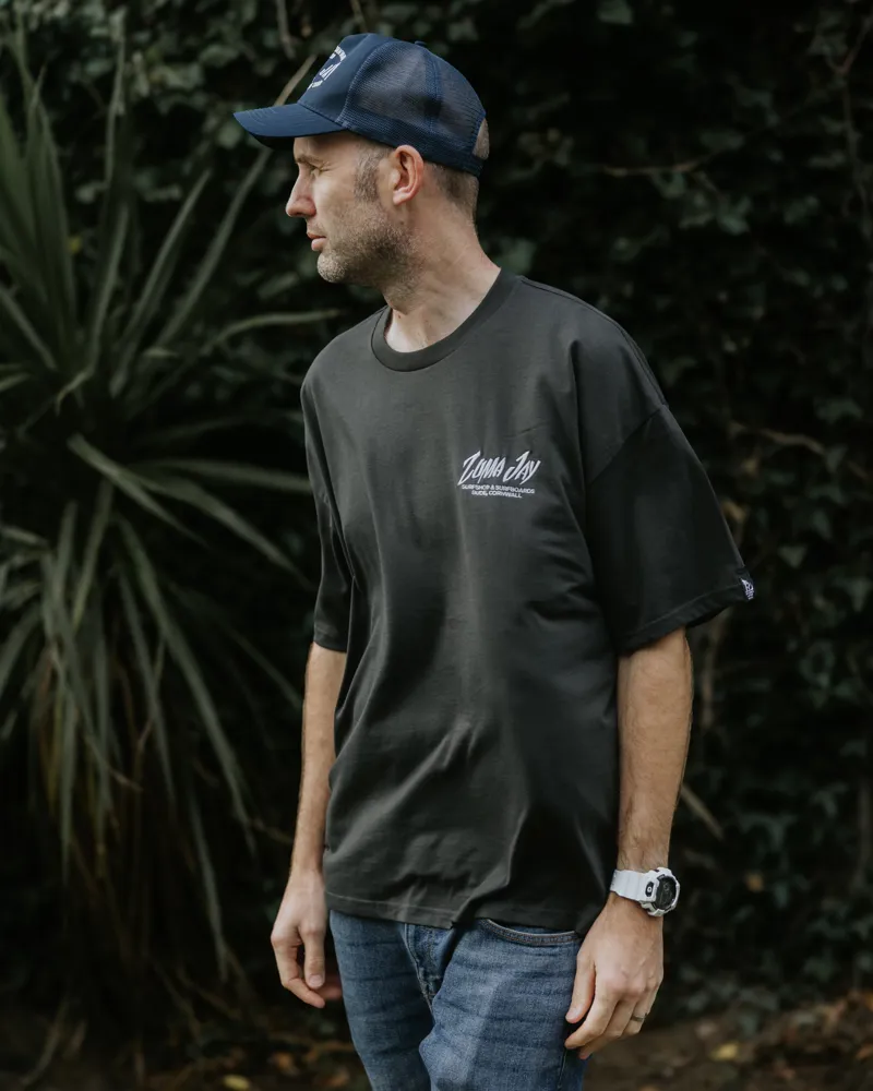 Zuma Jay Heritage Classic Oversized Tee Coal-1