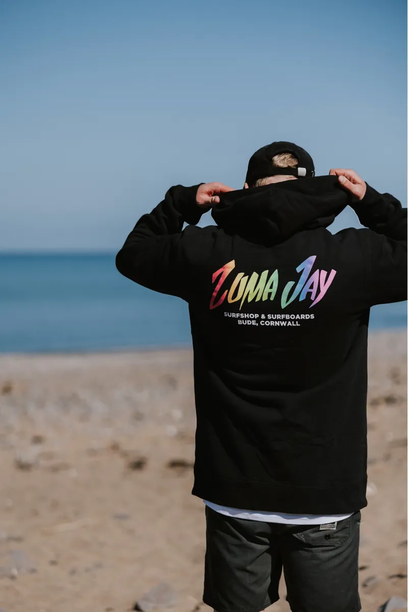 Zuma Jay Unisex Heritage Hoody Black-1