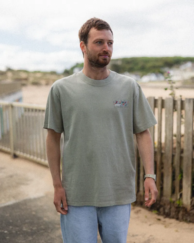Zuma Jay House Hibiscus Heavy Tee Earth-1
