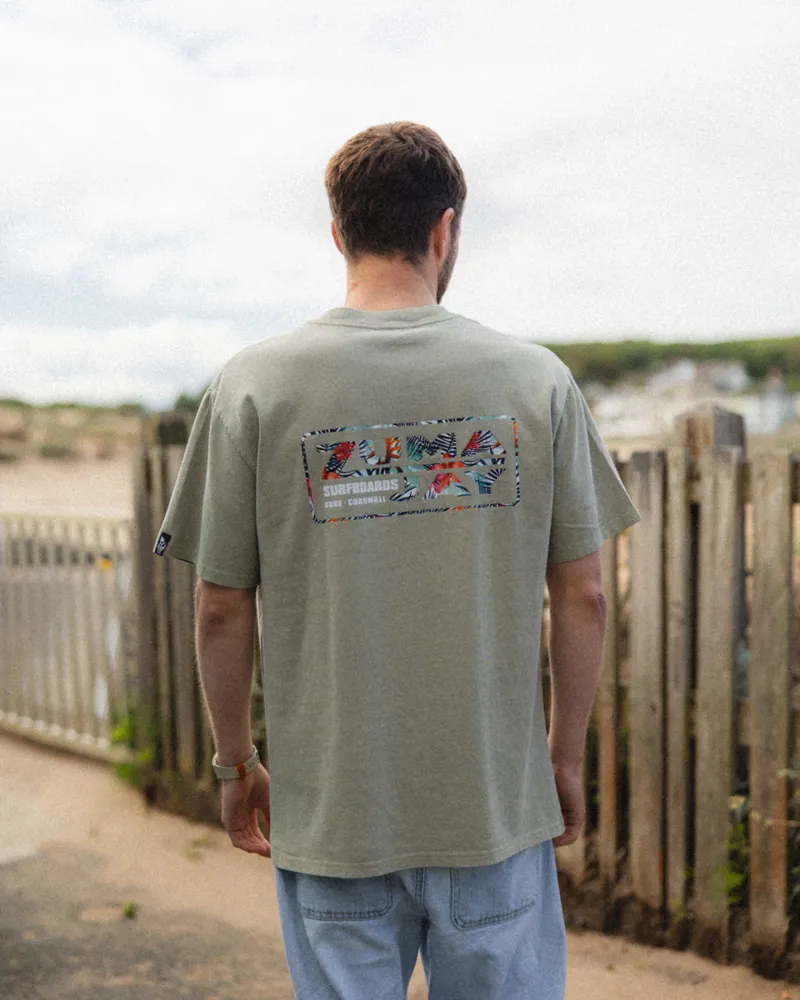 Zuma Jay House Hibiscus Heavy Tee Earth