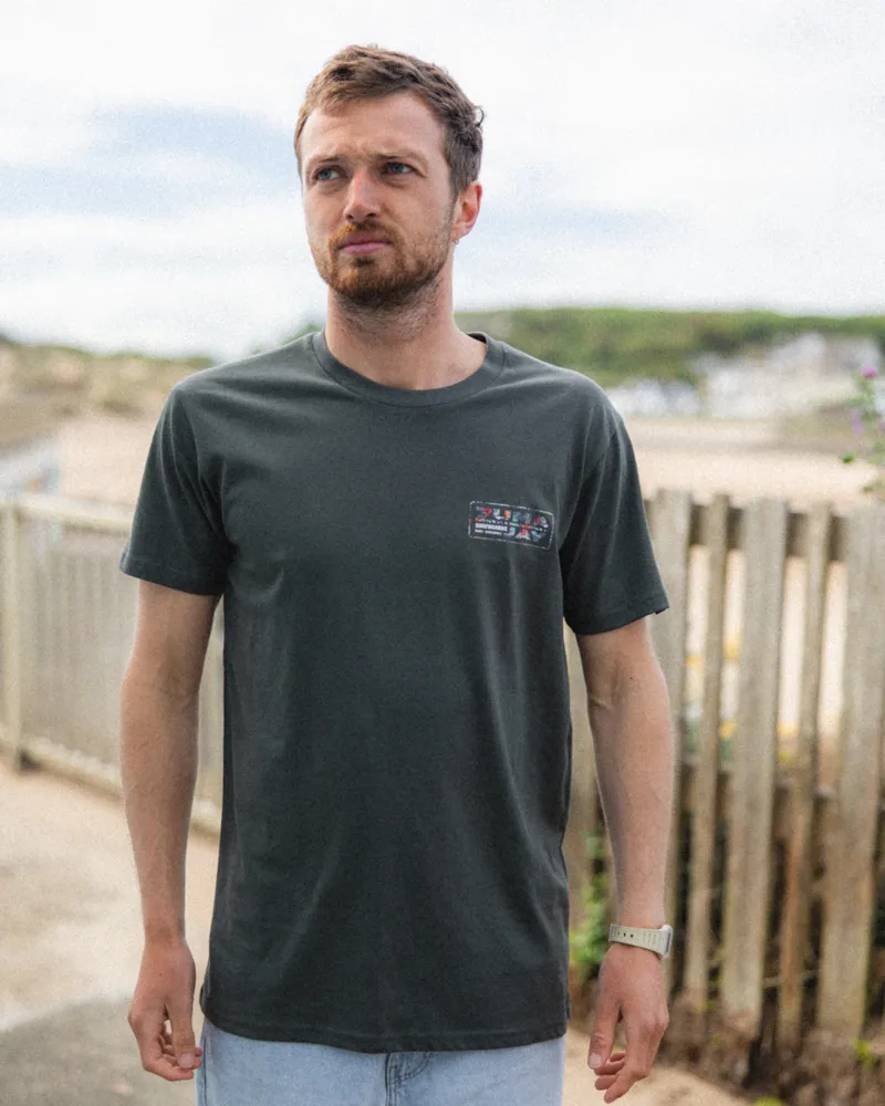 Zuma Jay House Hibiscus Tee Charcoal