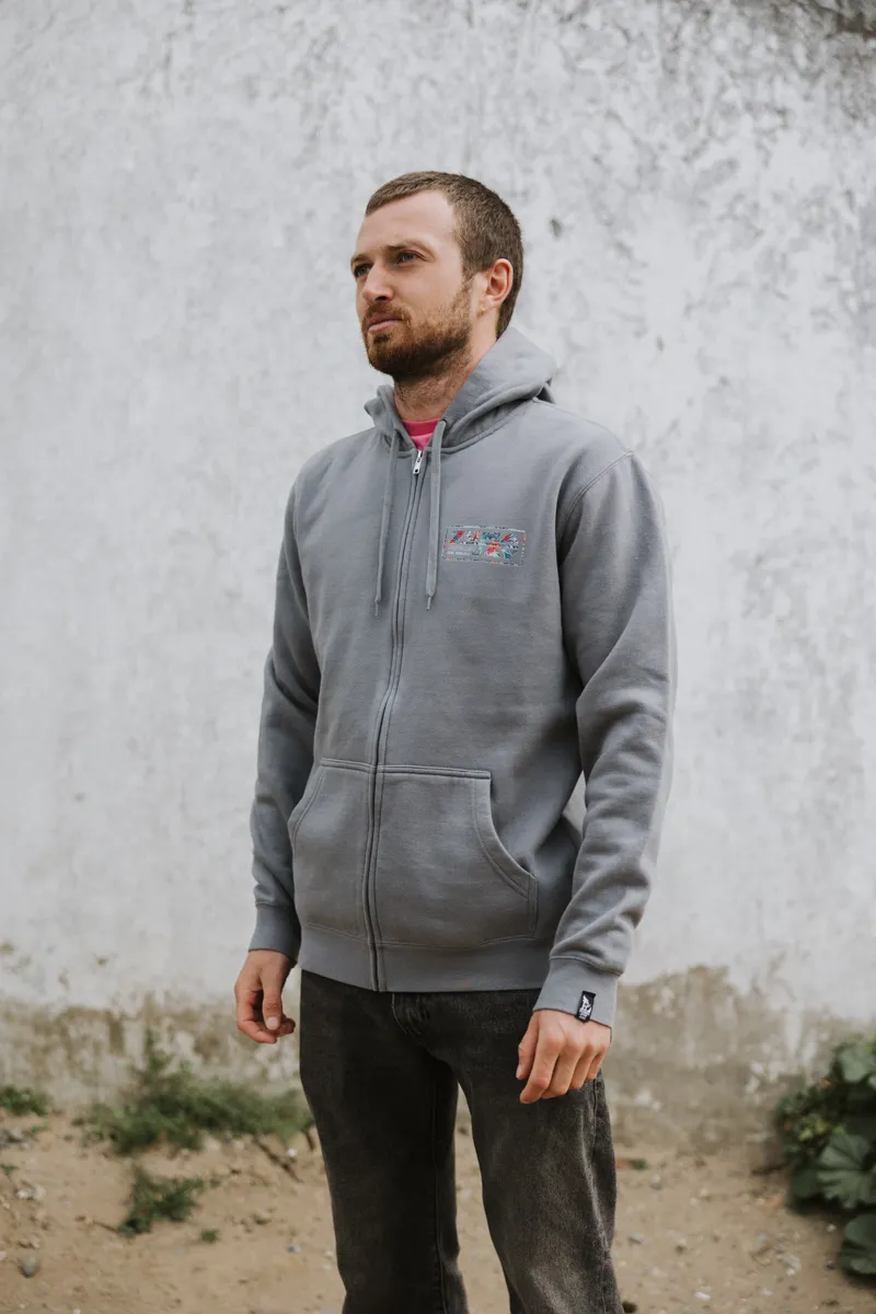 Zuma Jay House Hibiscus Zip Hoody Fossil