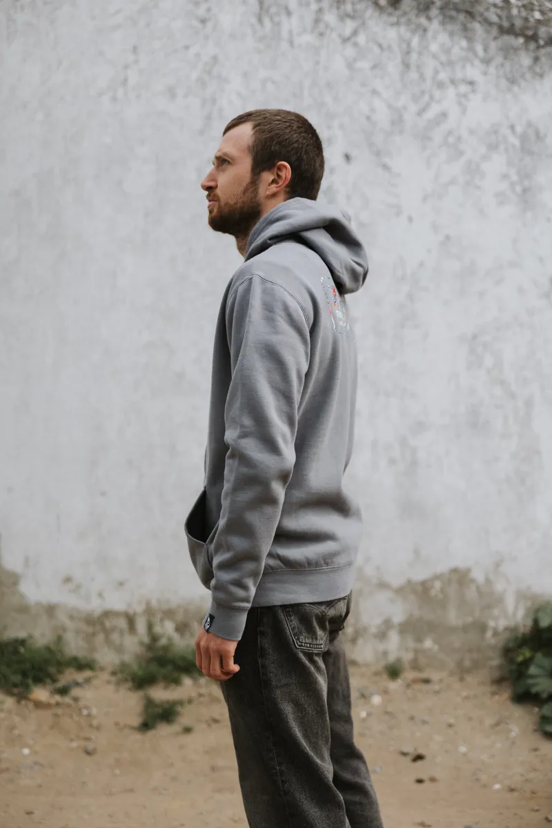 Zuma Jay House Hibiscus Zip Hoody Fossil-2