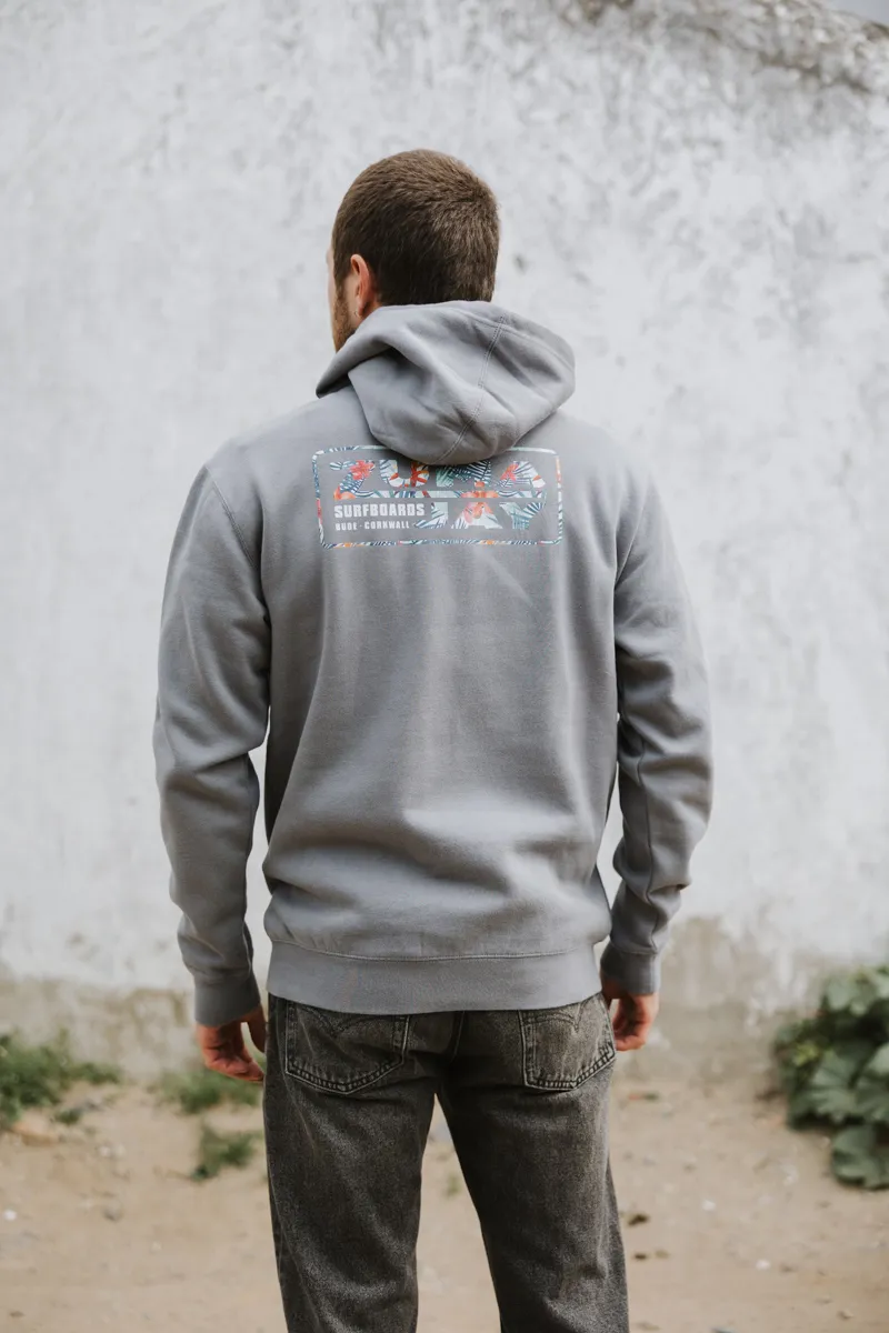 Zuma Jay House Hibiscus Zip Hoody Fossil-3