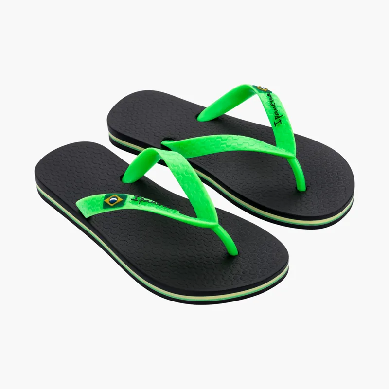 Ipanema Kids Flip Flops Black/Green