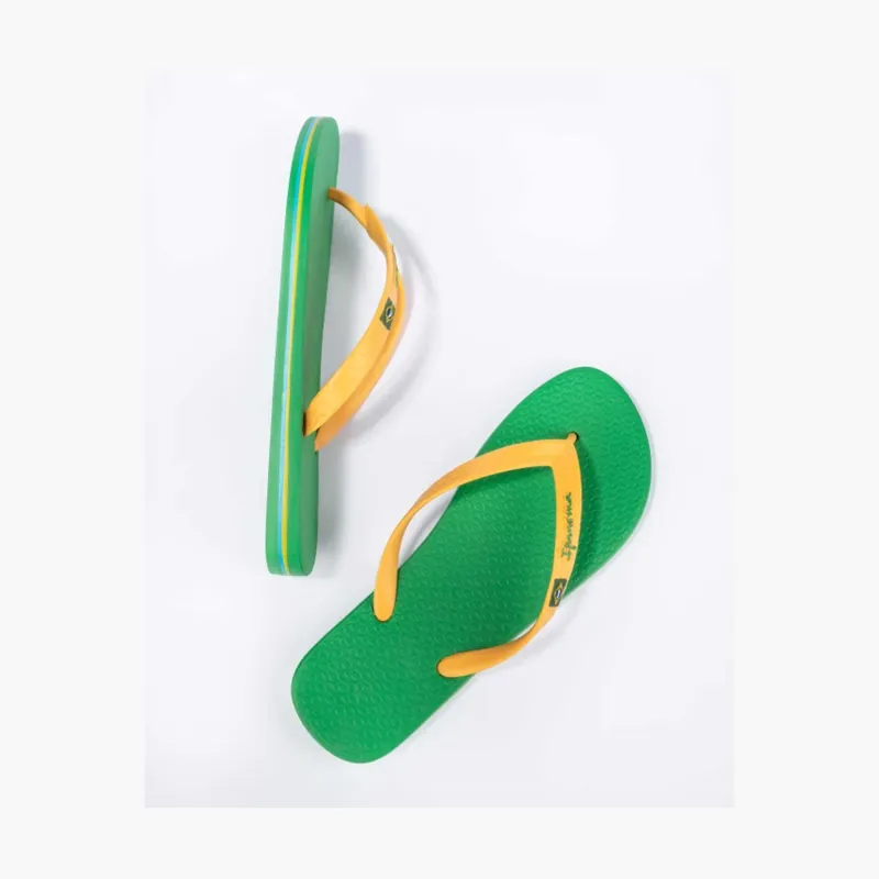 Ipanema Mens Slaps Brazil II Green/Yellow-1