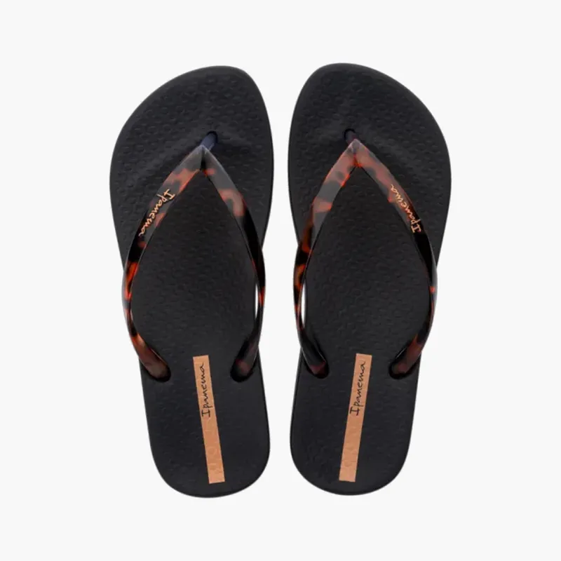 Ipanema Slaps Flip Flops Tortoiseshell Black-1