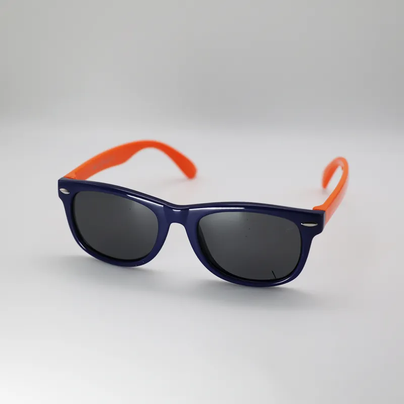 Zuma Jay Junior Wayfarer Sunglasses Navy/Orange