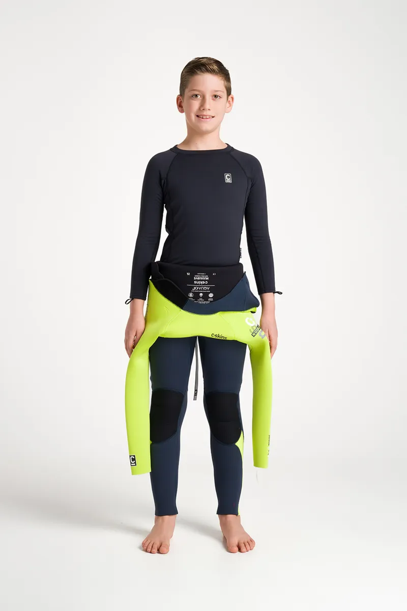 C-Skins Junior Long Sleeve Thermal Rash Vest Crew Neck