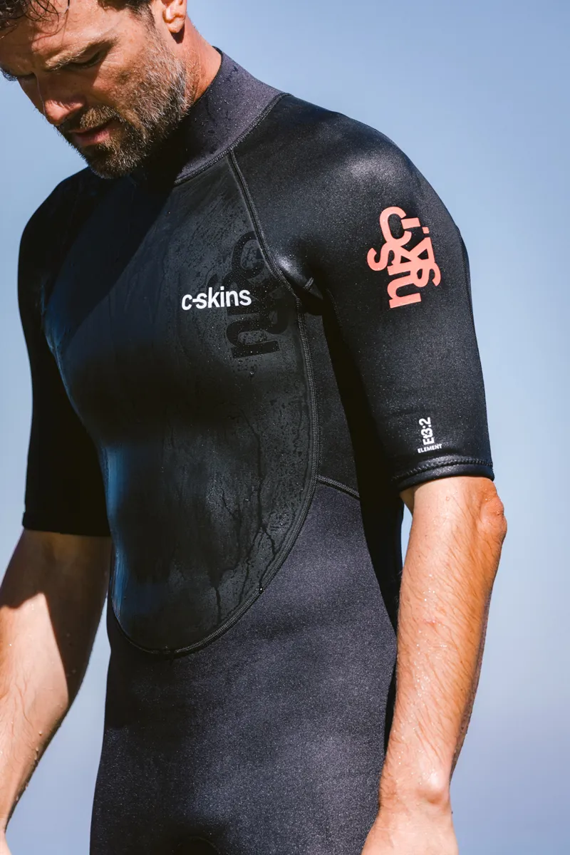 C-Skins Element 3/2 Shorti Wetsuit Anthracite/Neon Flare-4