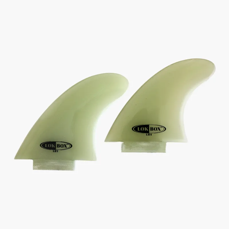 LokBox LB1 LB4 Glass Quad Fin Set Natural Glass
