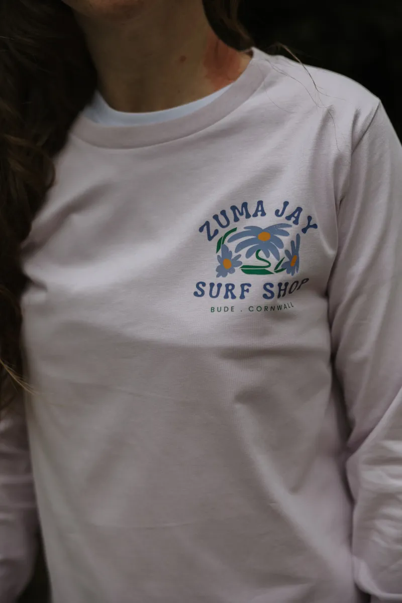 Zuma Jay Womens Mohala Longsleeve Tee Pearl-1