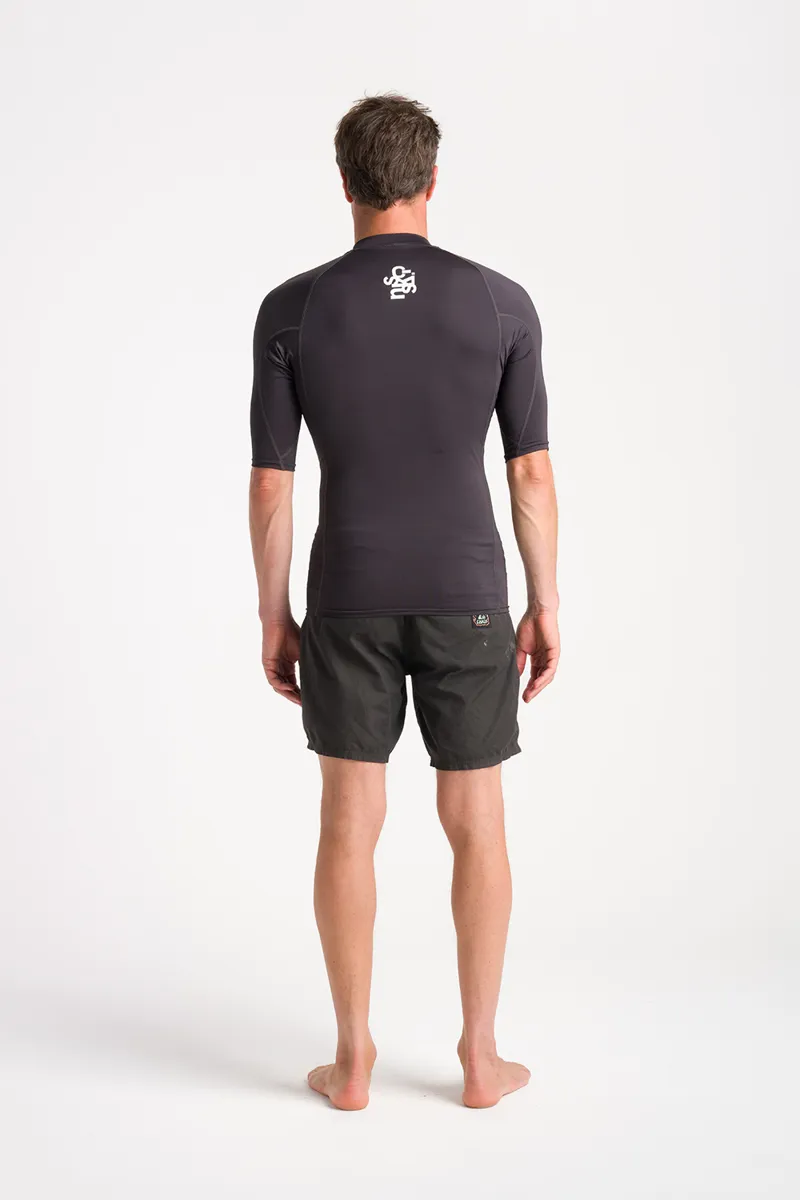 C-Skins NuWave Mens UV Short Sleeve Rash Vest Anthracite-1