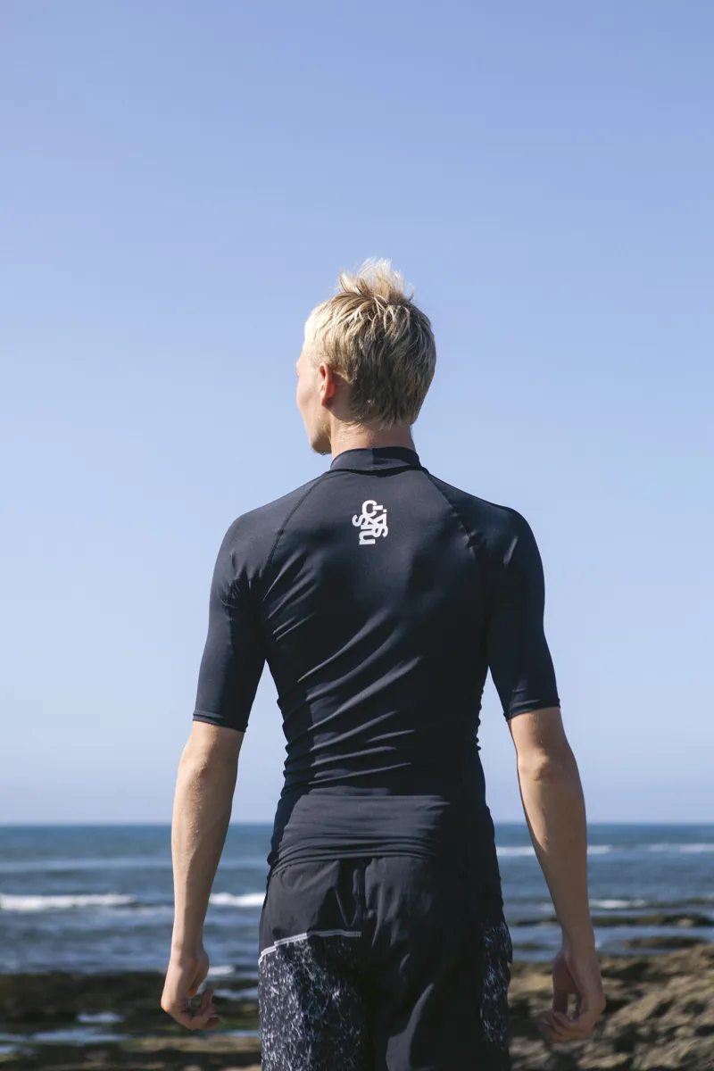 C-Skins NuWave Mens UV Short Sleeve Rash Vest Anthracite-4