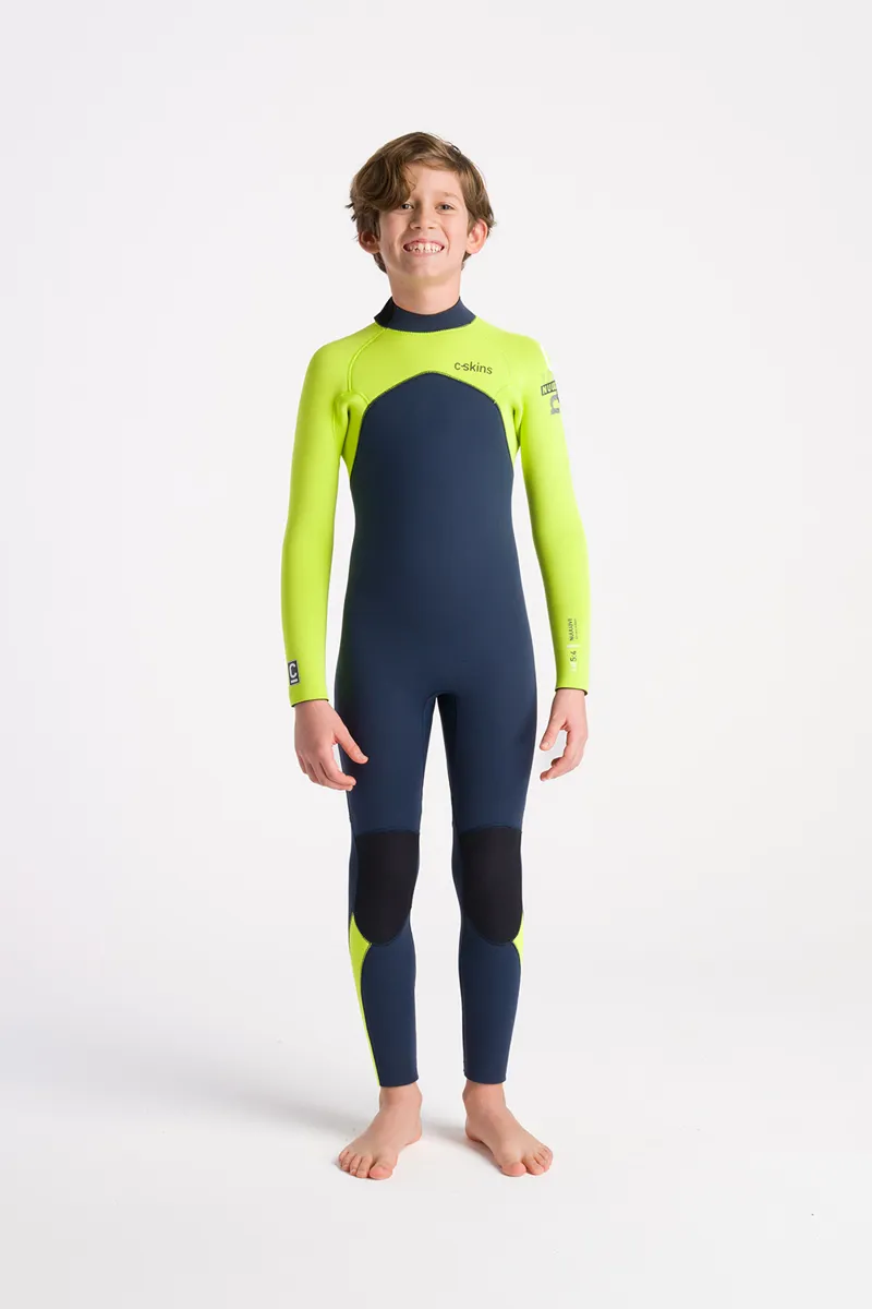 C-Skins NuWave Junior Legend 5/4 Back Zip Wetsuit Lime