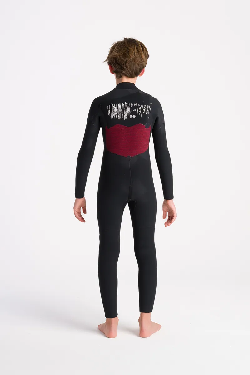 C-Skins NuWave Junior Session 5/4 Chest Zip Wetsuit Rust-3