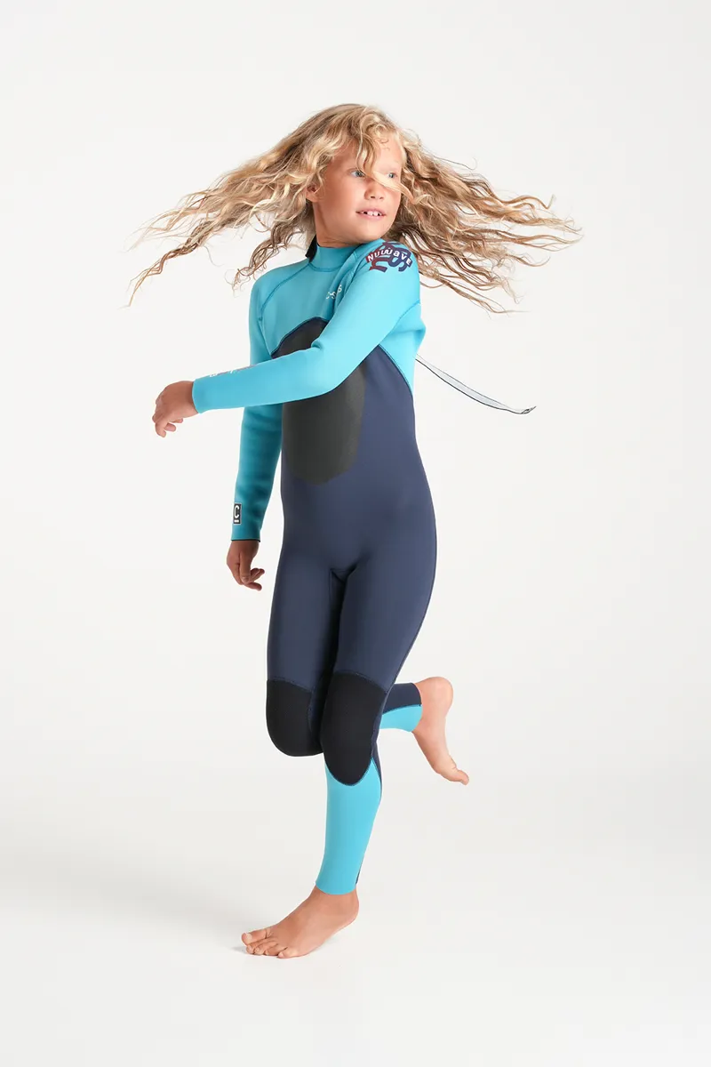 C-Skins Junior NuWave Legend 3/2 Back Zip Wetsuit Bluestone/Blue-1