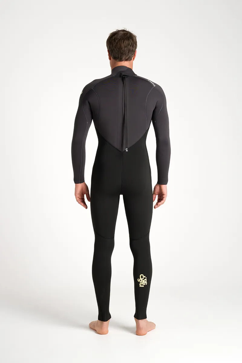 C-Skins NuWave Mens Legend 4/3 Back Zip Wetsuit Black-2