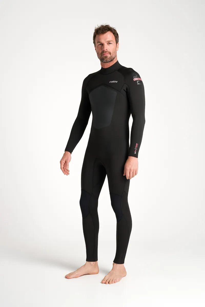 C-Skins NuWave Mens Legend 5/4 Back Zip Wetsuit Black