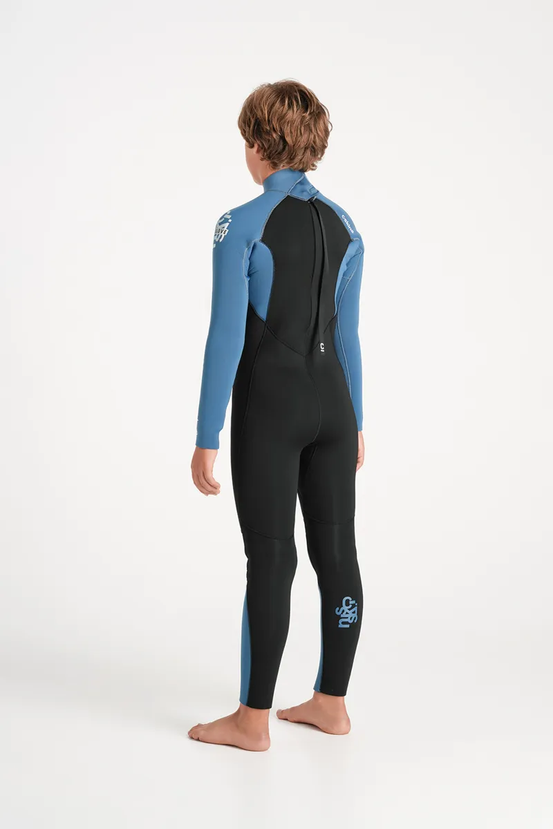 C-Skins NuWave Junior Legend 5/4 Back Zip Wetsuit Steel Blue-2