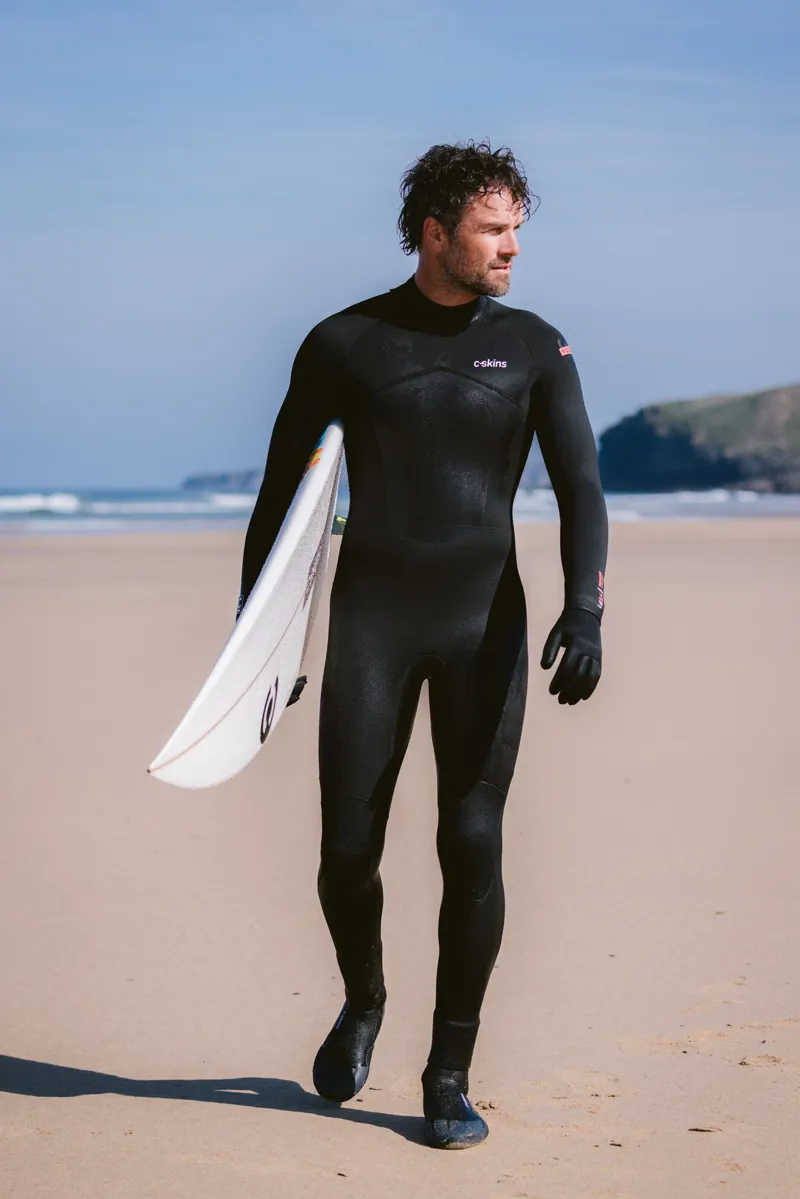 C-Skins NuWave Mens Legend 5/4 Back Zip Wetsuit Black-3