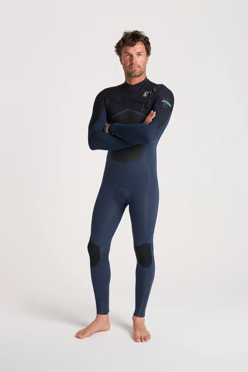 C-Skins Mens NuWave Rewired 3/2 Chest Zip Wetsuit Black