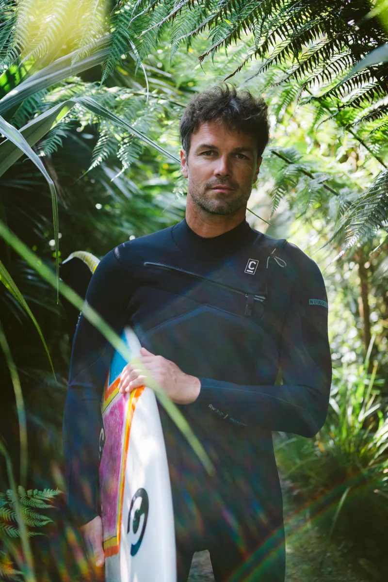 C-Skins Mens NuWave Rewired 3/2 Chest Zip Wetsuit Black-5