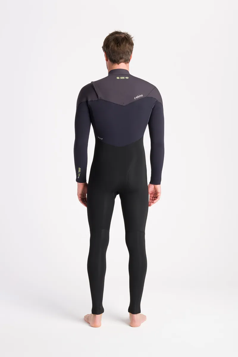 C-Skins NuWave Mens ReWired 4/3 Chest Zip Wetsuit Black-1