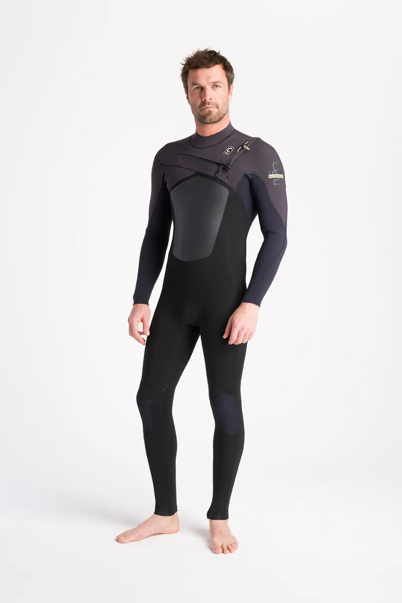 C-Skins NuWave Mens ReWired 4/3 Chest Zip Wetsuit Black