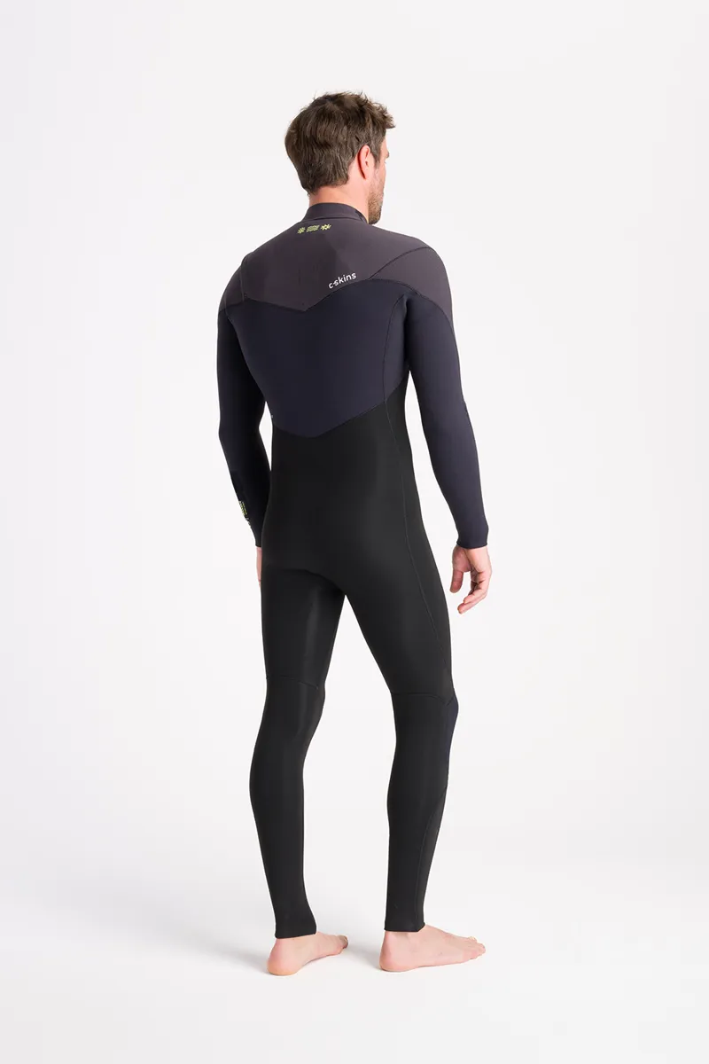 C-Skins NuWave Mens ReWired 4/3 Chest Zip Wetsuit Black-7